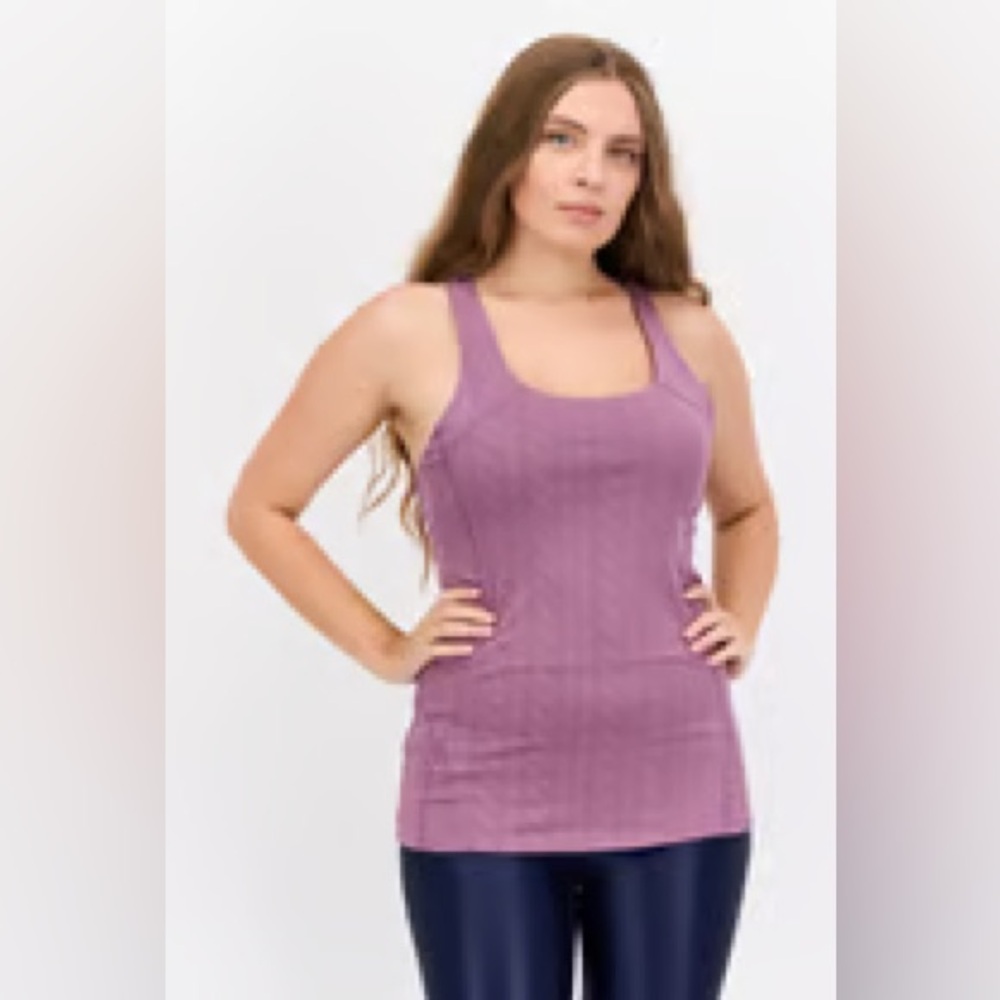 NWT SIZE 3X Tahari sport  Mauve Tank Top